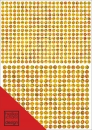 Bügelpailletten 5-6mm in Hologramm Gold gesamt 634 Stück